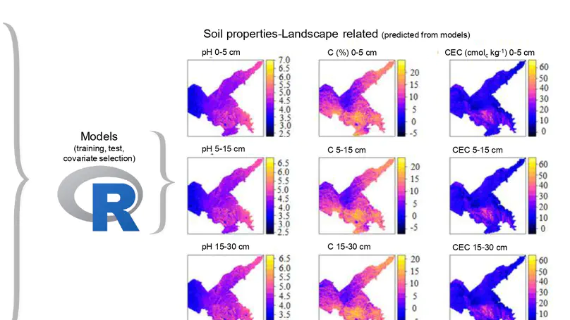 Mapping soil properties in a poorly-accessible area